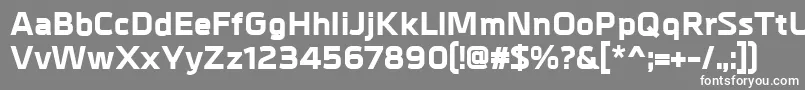 MetrikExtrabold Font – White Fonts on Gray Background