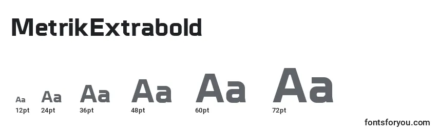 MetrikExtrabold Font Sizes