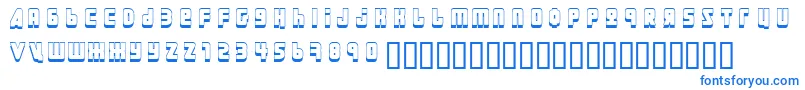 Ural3D ffy Font – Blue Fonts on White Background
