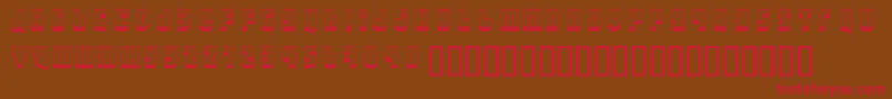 Ural3D ffy Font – Red Fonts on Brown Background