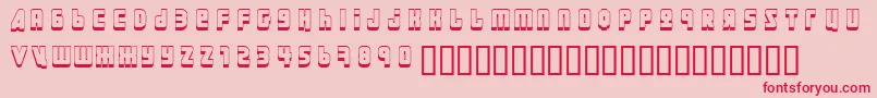Ural3D ffy Font – Red Fonts on Pink Background