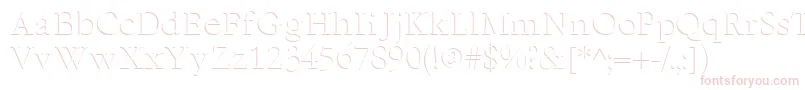 ReliefSerif Font – Pink Fonts on White Background