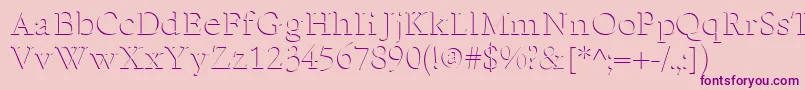 ReliefSerif Font – Purple Fonts on Pink Background