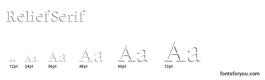 ReliefSerif Font Sizes