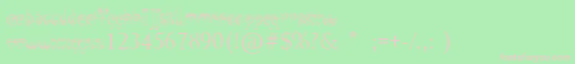 JellySwirls Font – Pink Fonts on Green Background