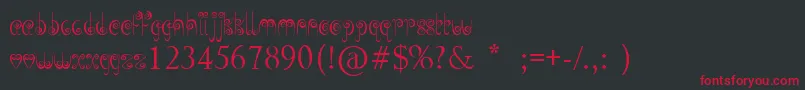 JellySwirls Font – Red Fonts on Black Background