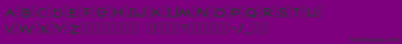 Baltimorecomic-fontti – mustat fontit violetilla taustalla