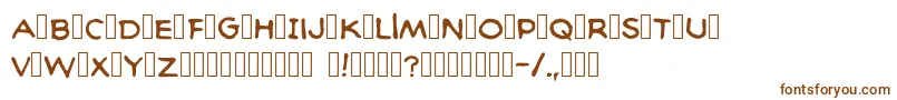 Baltimorecomic Font – Brown Fonts on White Background