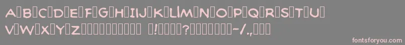 Baltimorecomic Font – Pink Fonts on Gray Background