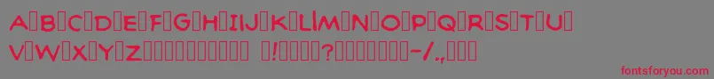 Baltimorecomic Font – Red Fonts on Gray Background