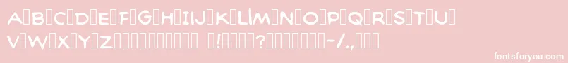 Baltimorecomic Font – White Fonts on Pink Background