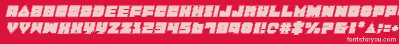 Lobotommypi Font – Pink Fonts on Red Background