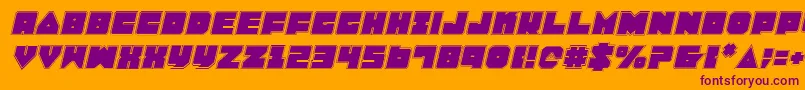 Lobotommypi Font – Purple Fonts on Orange Background