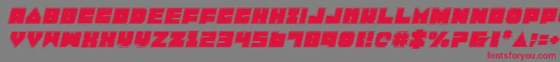 Lobotommypi Font – Red Fonts on Gray Background