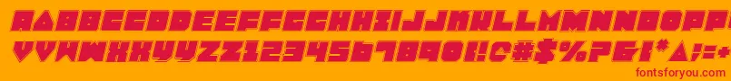 Lobotommypi Font – Red Fonts on Orange Background