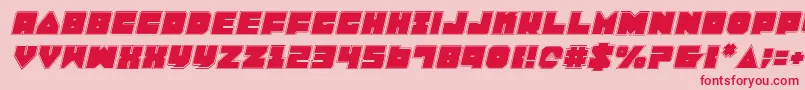 Lobotommypi Font – Red Fonts on Pink Background