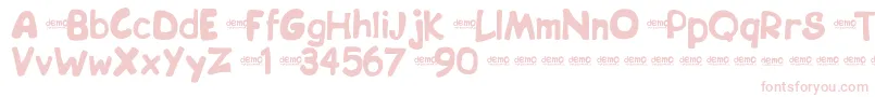 Bipdemo Font – Pink Fonts on White Background