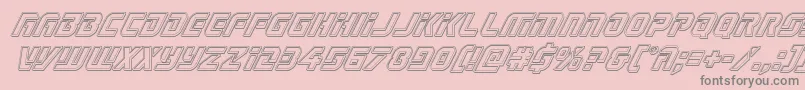 Legiosabinaengraveital Font – Gray Fonts on Pink Background