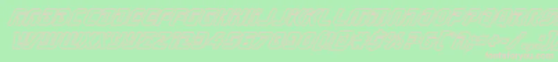Legiosabinaengraveital Font – Pink Fonts on Green Background