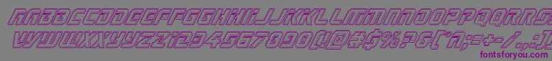 Legiosabinaengraveital Font – Purple Fonts on Gray Background