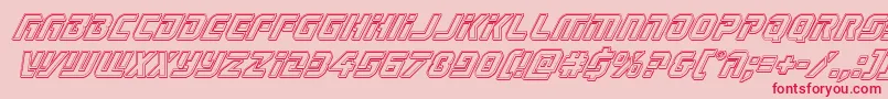 Legiosabinaengraveital Font – Red Fonts on Pink Background