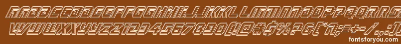 Legiosabinaengraveital Font – White Fonts on Brown Background