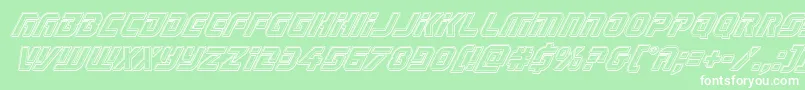 Legiosabinaengraveital Font – White Fonts on Green Background