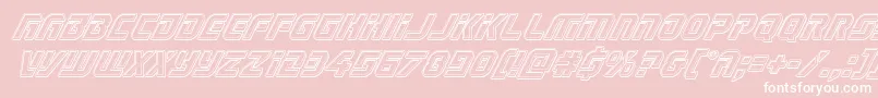 Legiosabinaengraveital Font – White Fonts on Pink Background