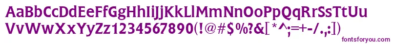 FlareGothic Font – Purple Fonts on White Background