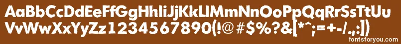 MontrealantiqueXboldRegular Font – White Fonts on Brown Background