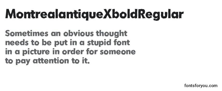 MontrealantiqueXboldRegular フォントのレビュー