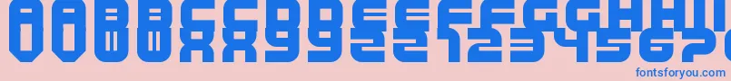 TripTrap Font – Blue Fonts on Pink Background
