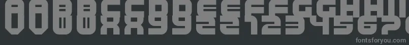 TripTrap Font – Gray Fonts on Black Background