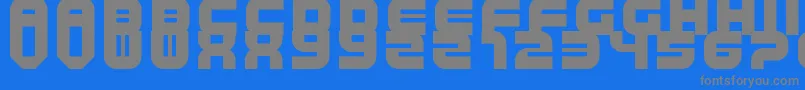 TripTrap Font – Gray Fonts on Blue Background