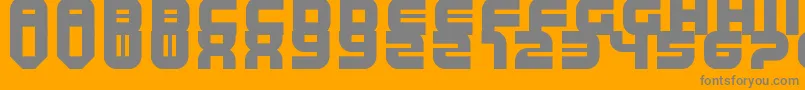 TripTrap Font – Gray Fonts on Orange Background