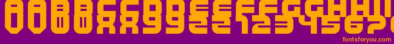 TripTrap Font – Orange Fonts on Purple Background