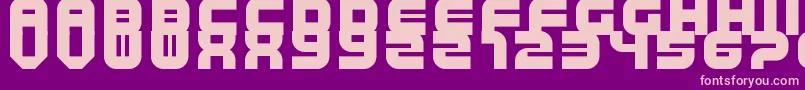 TripTrap Font – Pink Fonts on Purple Background