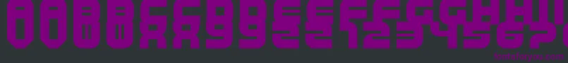 TripTrap Font – Purple Fonts on Black Background