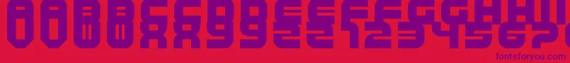 TripTrap Font – Purple Fonts on Red Background