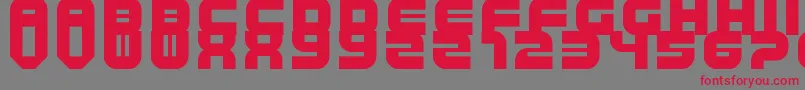 TripTrap Font – Red Fonts on Gray Background