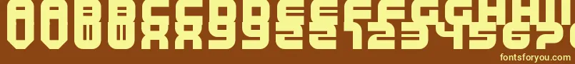 TripTrap Font – Yellow Fonts on Brown Background