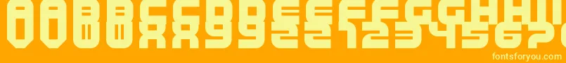 TripTrap Font – Yellow Fonts on Orange Background
