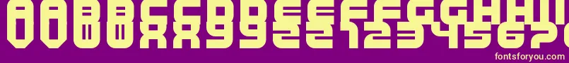 TripTrap Font – Yellow Fonts on Purple Background