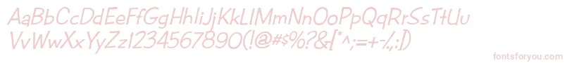CacFuturaCasualMed.Italic Font – Pink Fonts