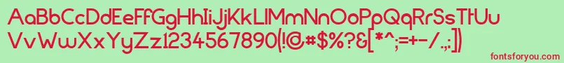 Fortunecity Font – Red Fonts on Green Background