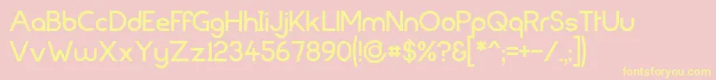 Fortunecity Font – Yellow Fonts on Pink Background