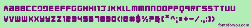 Youngtechs Font – Purple Fonts on Green Background