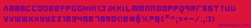 Youngtechs Font – Purple Fonts on Red Background