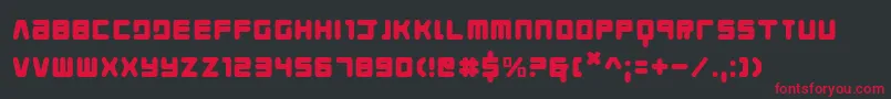 Youngtechs Font – Red Fonts on Black Background