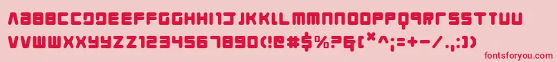 Youngtechs Font – Red Fonts on Pink Background